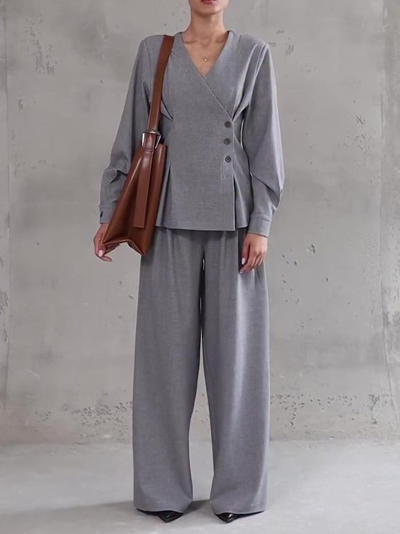 Ensemble Gris Clair Chic