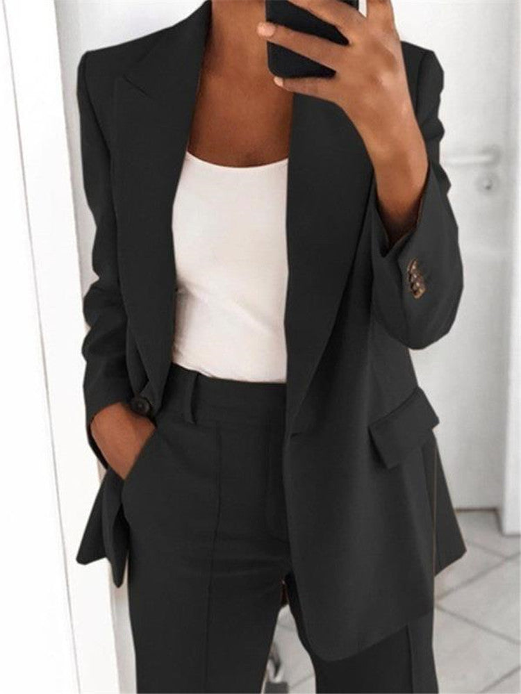 Tailleur Femme Casual – Blazer & Pantalon Slim