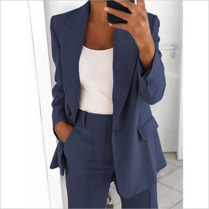Tailleur Femme Casual – Blazer & Pantalon Slim