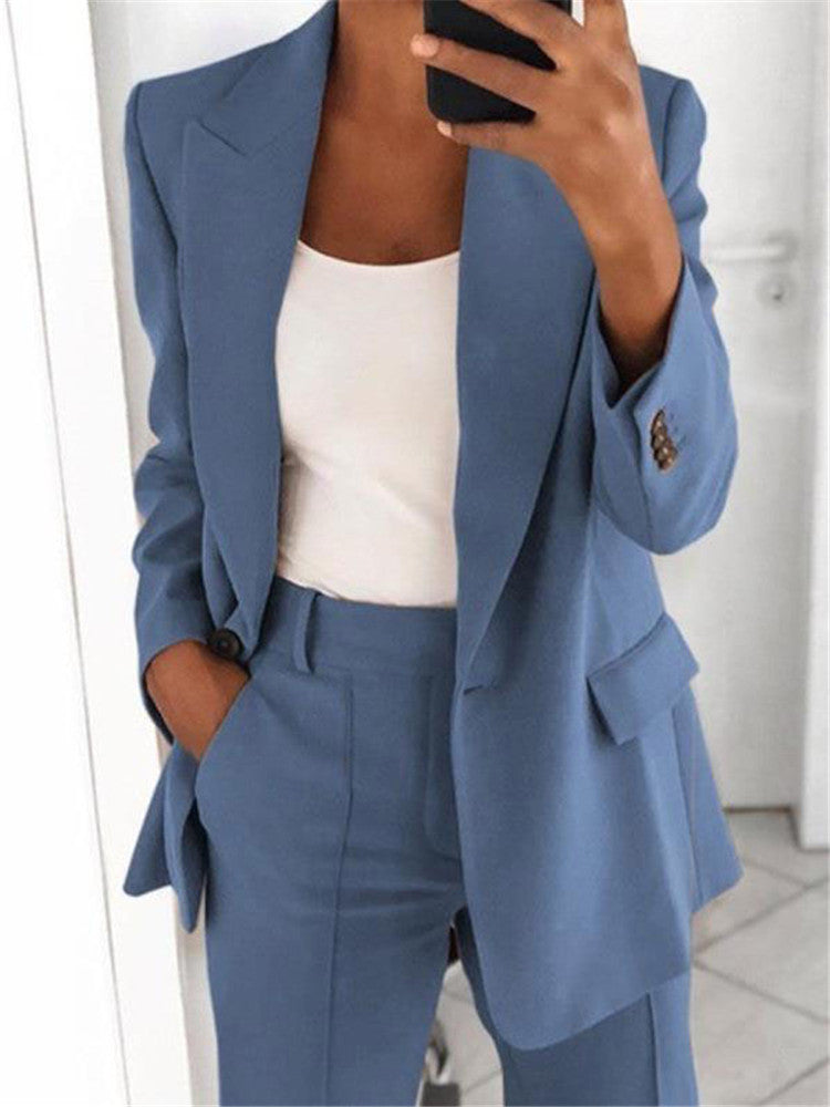 Tailleur Femme Casual – Blazer & Pantalon Slim
