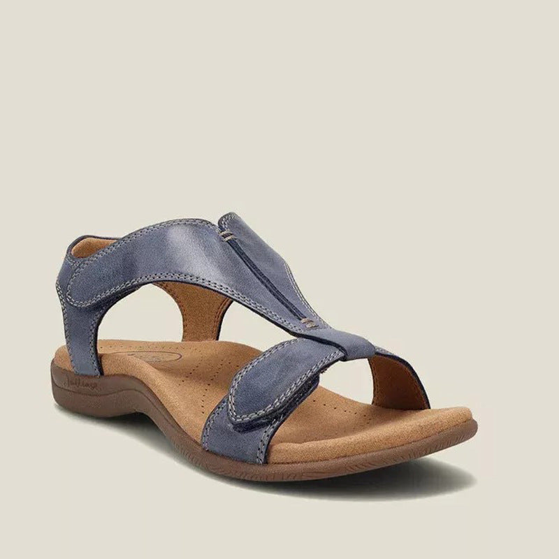 Sandales Compensées Femme à Velcro