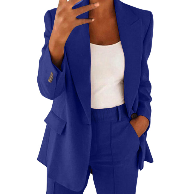 Tailleur Femme Casual – Blazer & Pantalon Slim