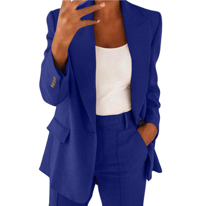 Tailleur Femme Casual – Blazer & Pantalon Slim
