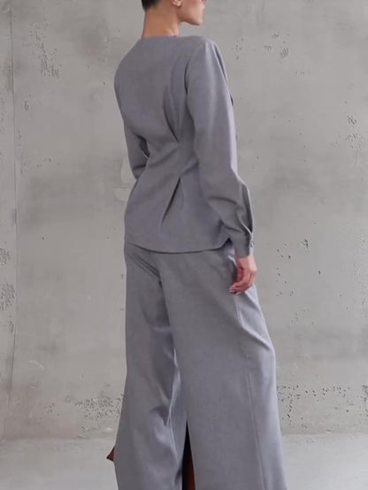 Ensemble Gris Clair Chic