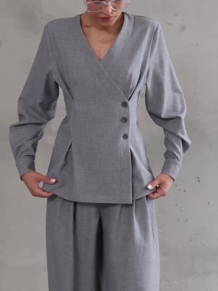 Ensemble Gris Clair Chic