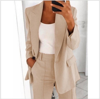 Tailleur Femme Casual – Blazer & Pantalon Slim